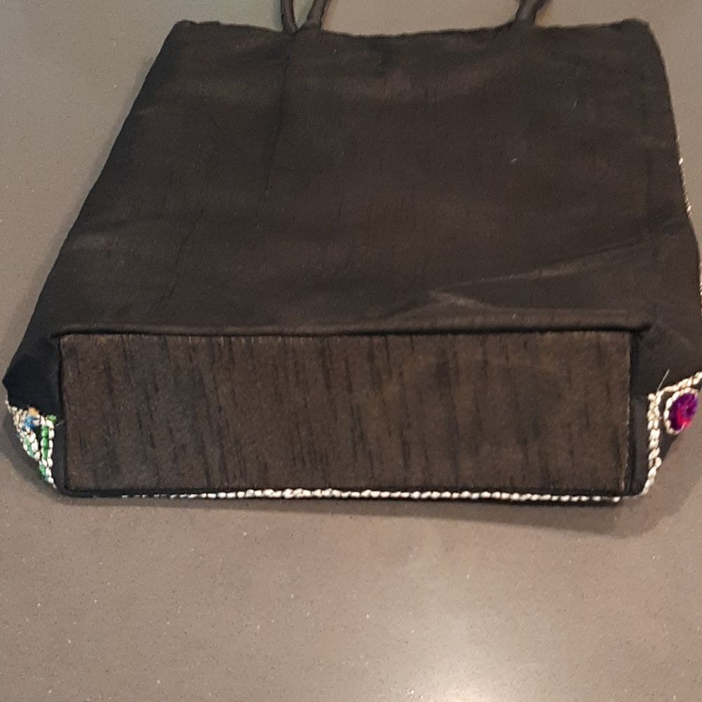 Bohemian Style Black Purse with Elephant Decor NWOT - Picture 4 of 10